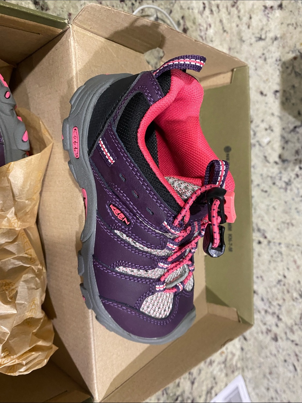 Keen Kids Purple and Pink Trail Sneaker